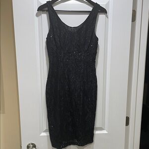 George Black Sequin Mini Dress